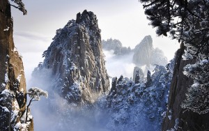 Huangshan Mountains in Winter